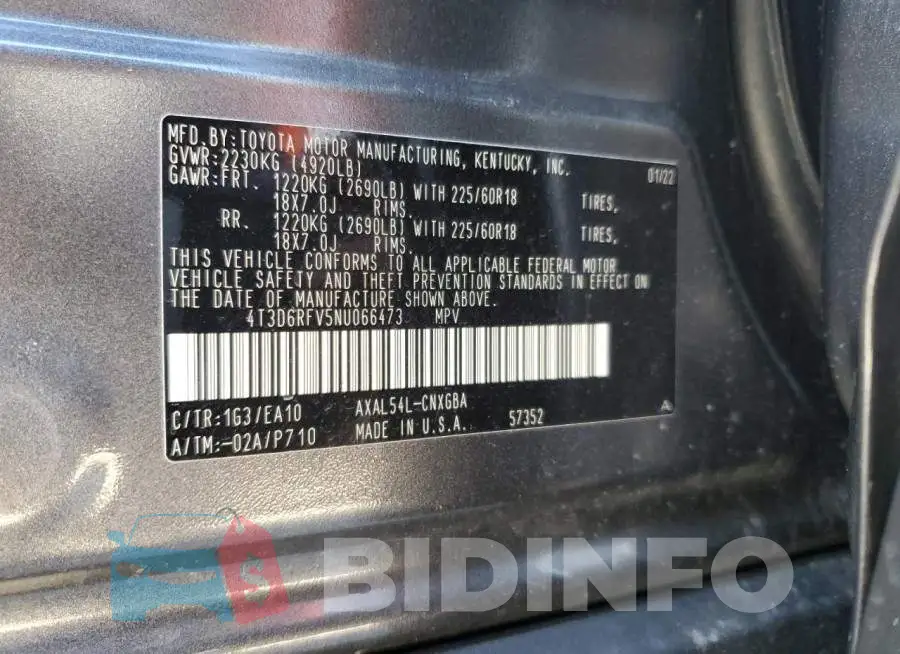 4T3D6RFV5NU066473 Photo# 13