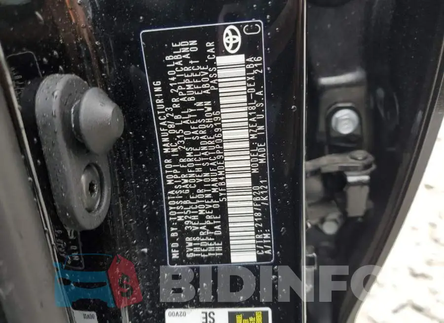 5YFB4MDE9PP069196 Photo# 12
