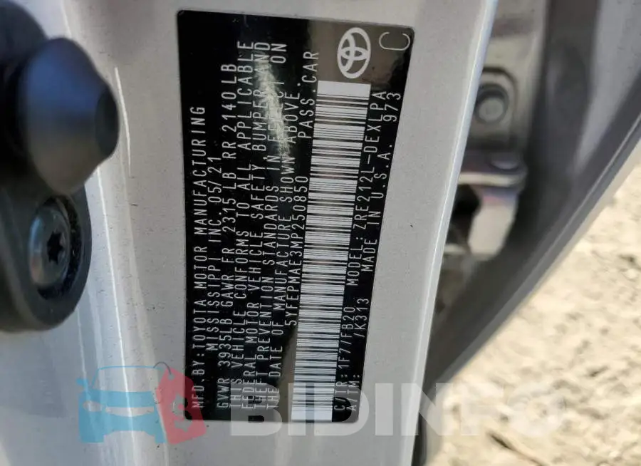 5YFEPMAE3MP250850 Photo# 12