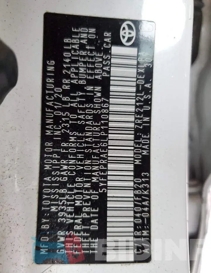 5YFEPRAE6LP110867 Photo# 12