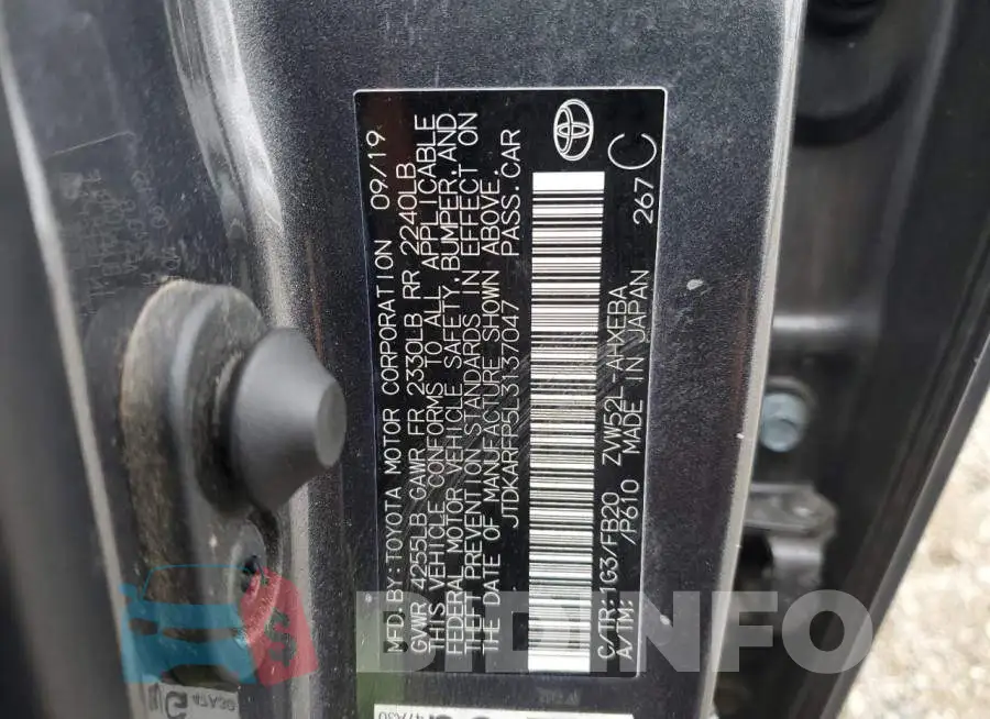 JTDKARFP5L3137047 Photo# 13