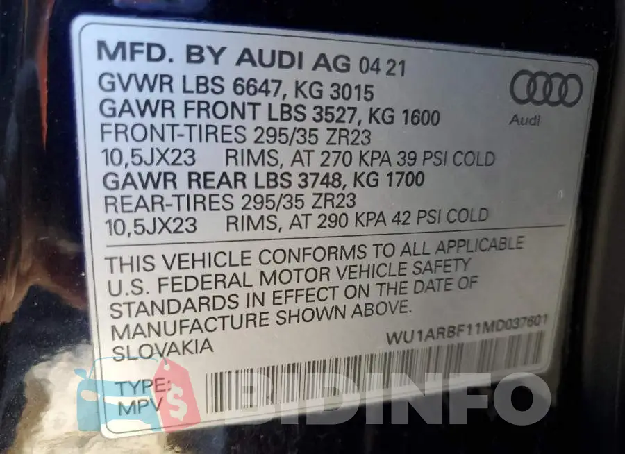 WU1ARBF11MD037601 Photo# 14