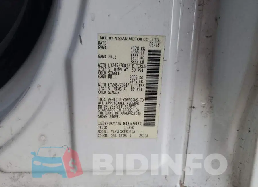 1N6BF0KY7JN806901 Photo# 12