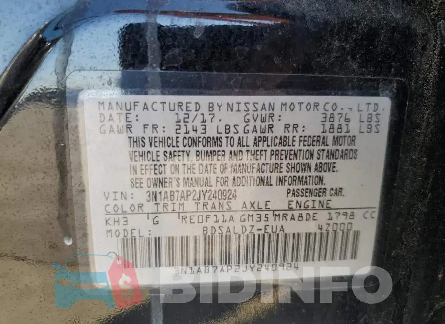 3N1AB7AP2JY240924 Photo# 12