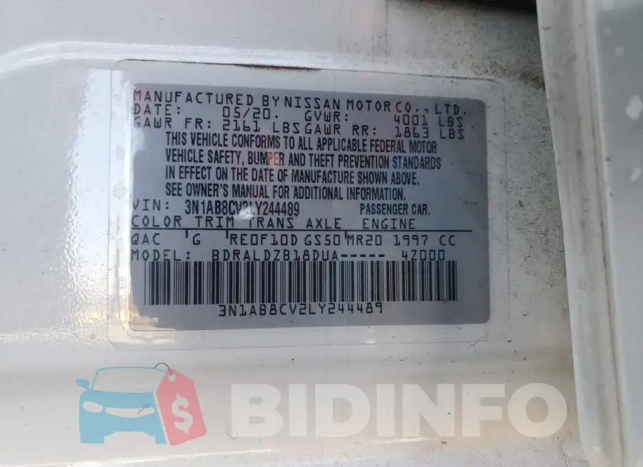 3N1AB8CV2LY244489 Photo# 12