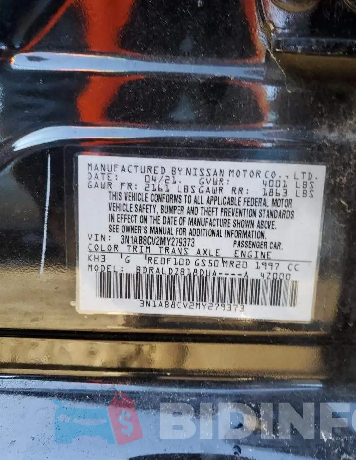 3N1AB8CV2MY279373 Photo# 12