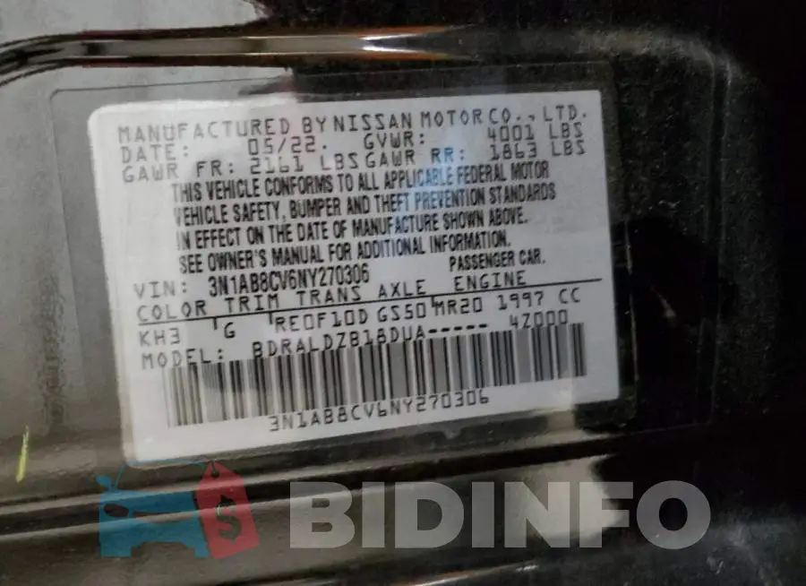 3N1AB8CV6NY270306 Photo# 12