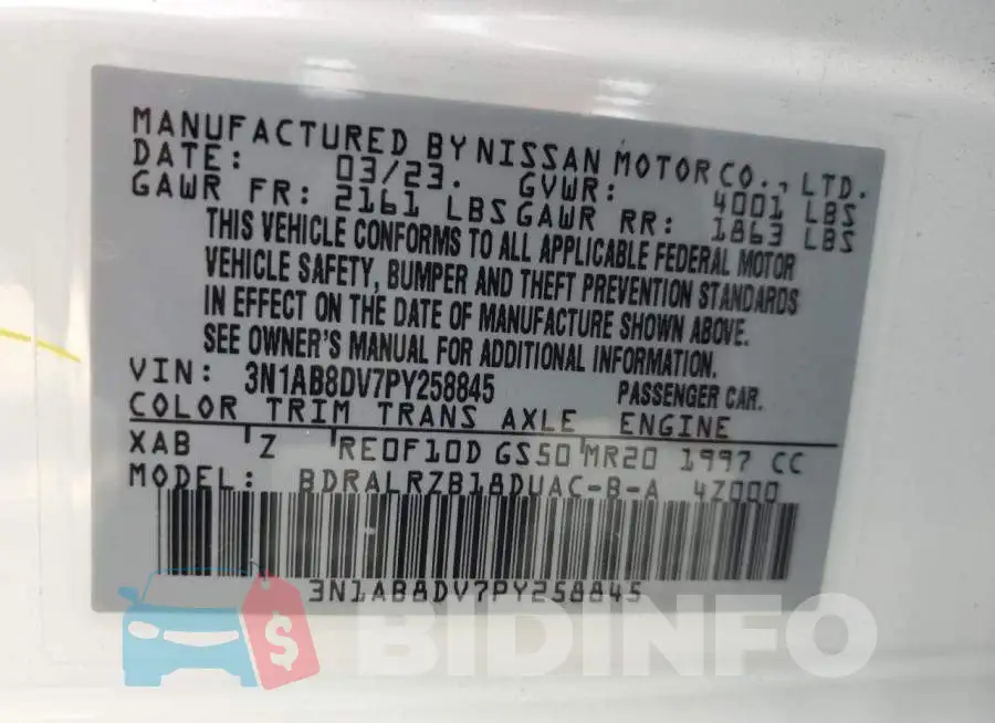 3N1AB8DV7PY258845 Photo# 12