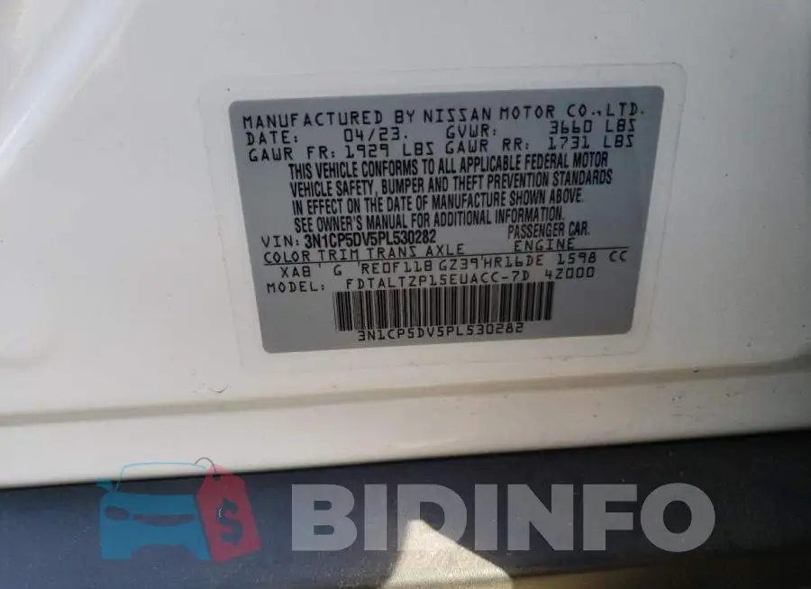 3N1CP5DV5PL530282 Photo# 13