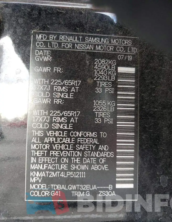KNMAT2MT4LP512111 Photo# 13