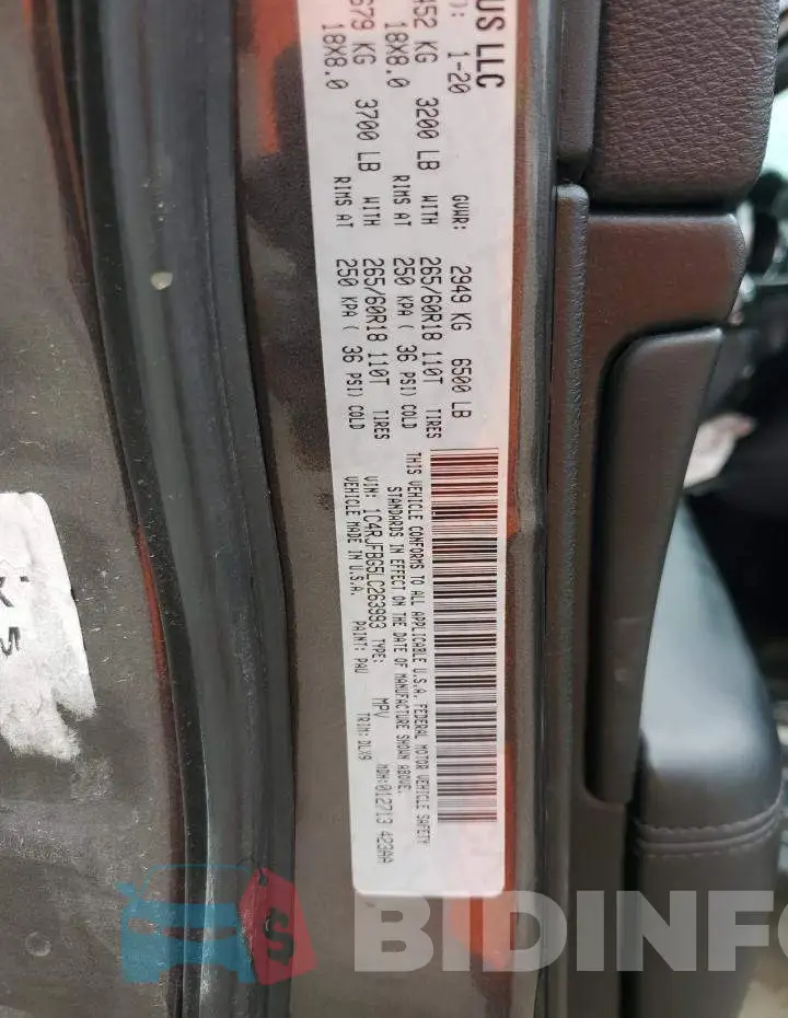 1C4RJFBG5LC263993 Photo# 13