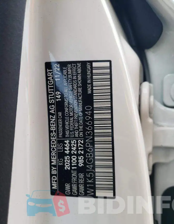 W1K5J4GB6PN366940 Photo# 13