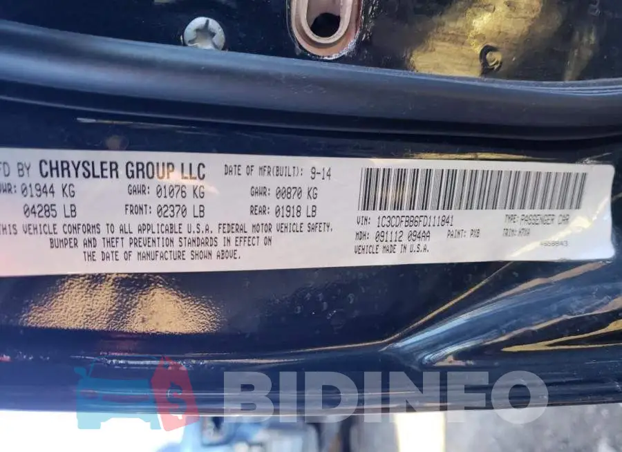 1C3CDFBB6FD111841 Photo# 12
