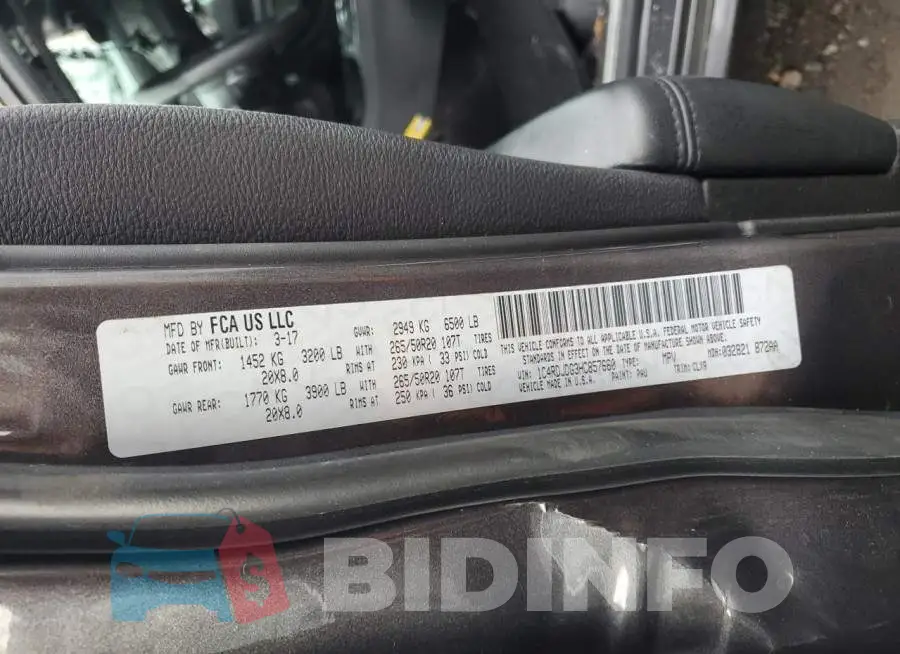 1C4RDJDG3HC857660 Photo# 13