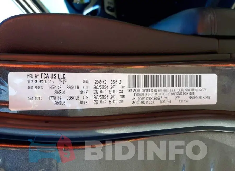 1C4RDJDG6HC839587 Photo# 10