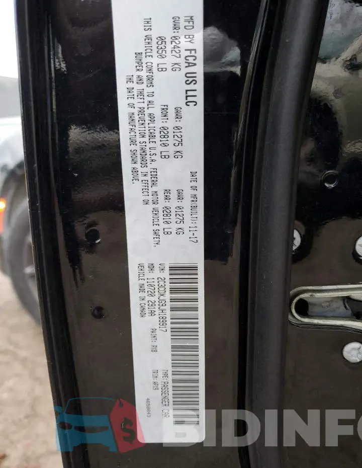 2C3CDXJG9JH189917 Photo# 12