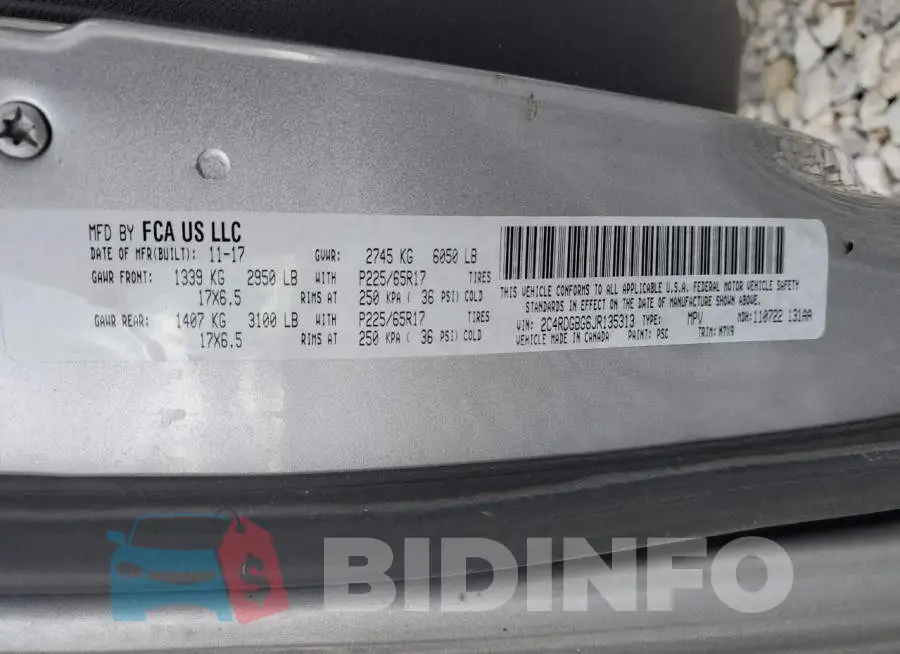 2C4RDGBG6JR135313 Photo# 13