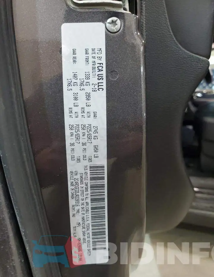 2C4RDGEG5JR220316 Photo# 12