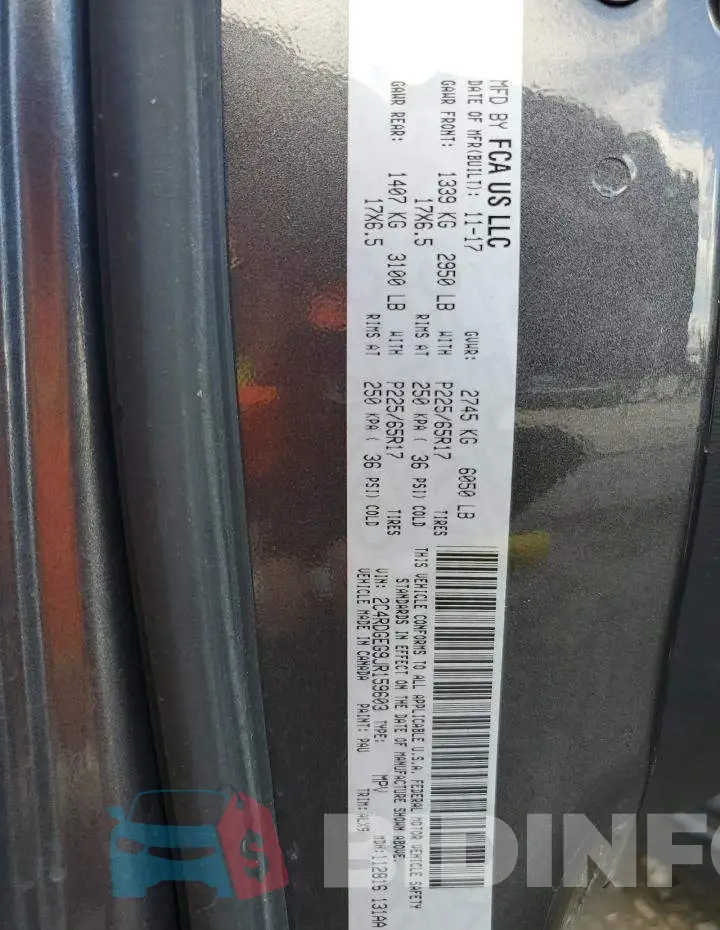 2C4RDGEG9JR159603 Photo# 14