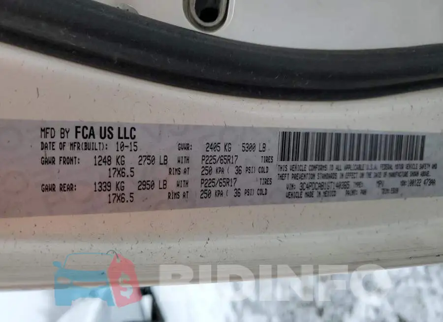 3C4PDCAB1GT140365 Photo# 12