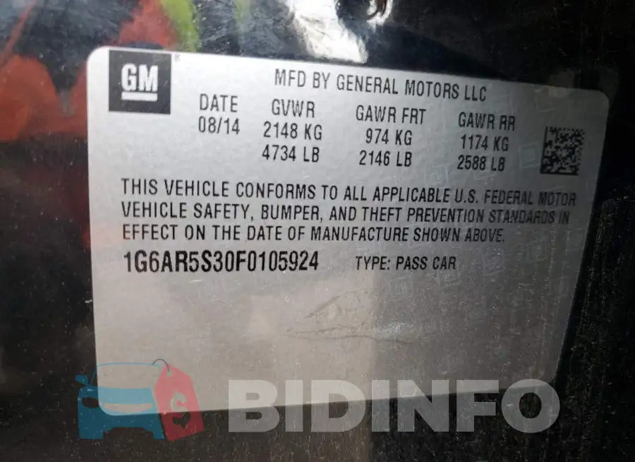1G6AR5S30F0105924 Photo# 12