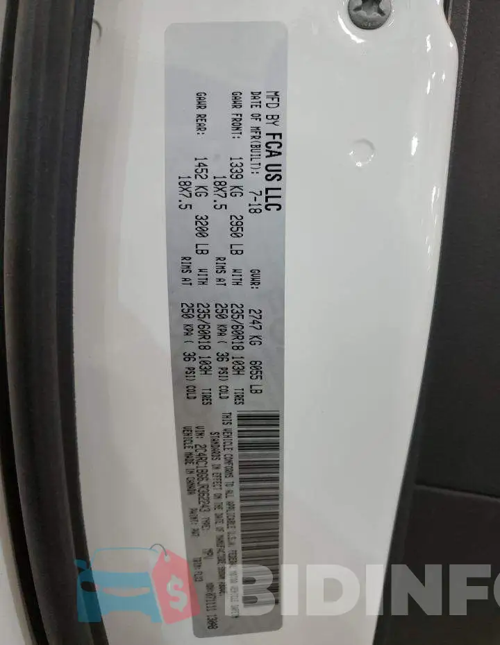 2C4RC1BG6JR362243 Photo# 13