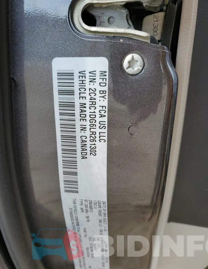 2C4RC1DG6LR261302 Photo# 13