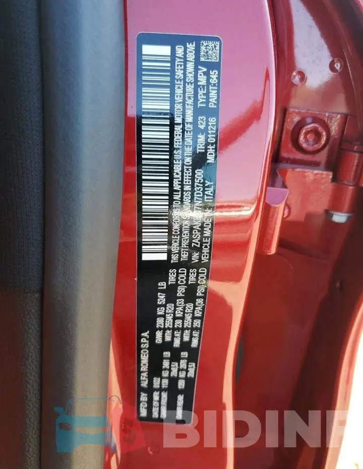 ZASPAKBN7N7D37500 Photo# 12