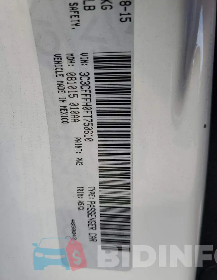 3C3CFFFH0FT750610 Photo# 13