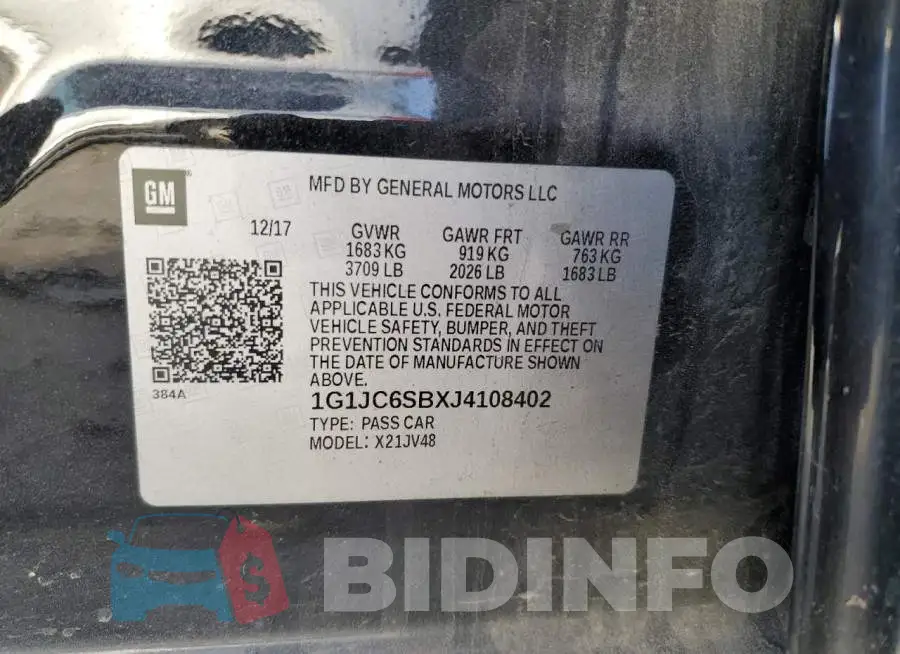 1G1JC6SBXJ4108402 Photo# 12