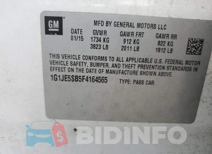 1G1JE5SB5F4164565 Photo# 12