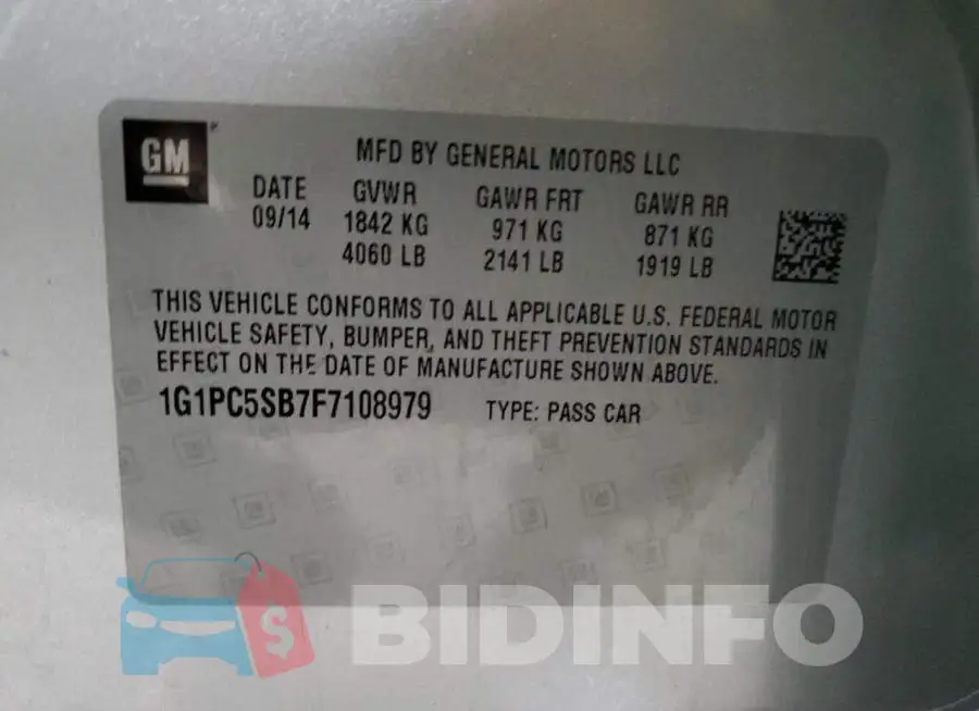 1G1PC5SB7F7108979 Photo# 12