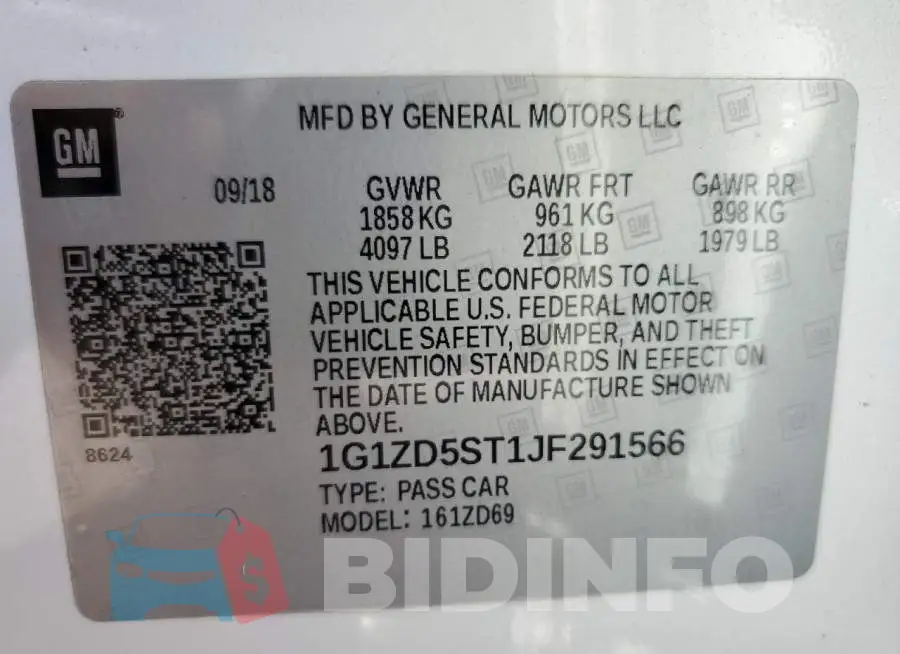 1G1ZD5ST1JF291566 Photo# 12