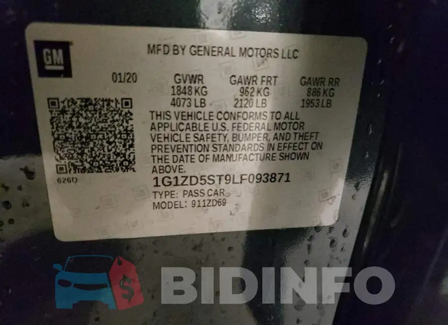1G1ZD5ST9LF093871 Photo# 13