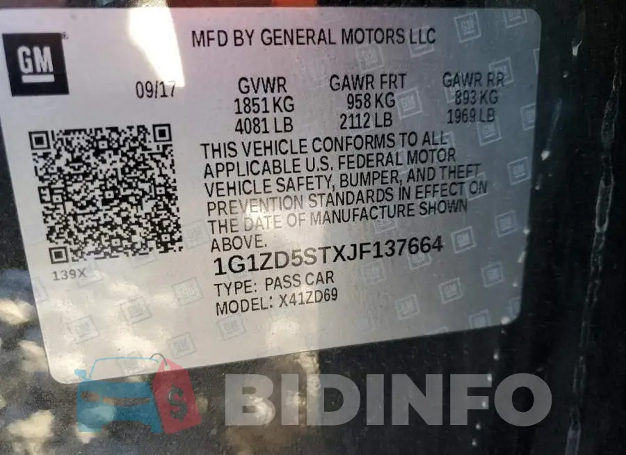 1G1ZD5STXJF137664 Photo# 12