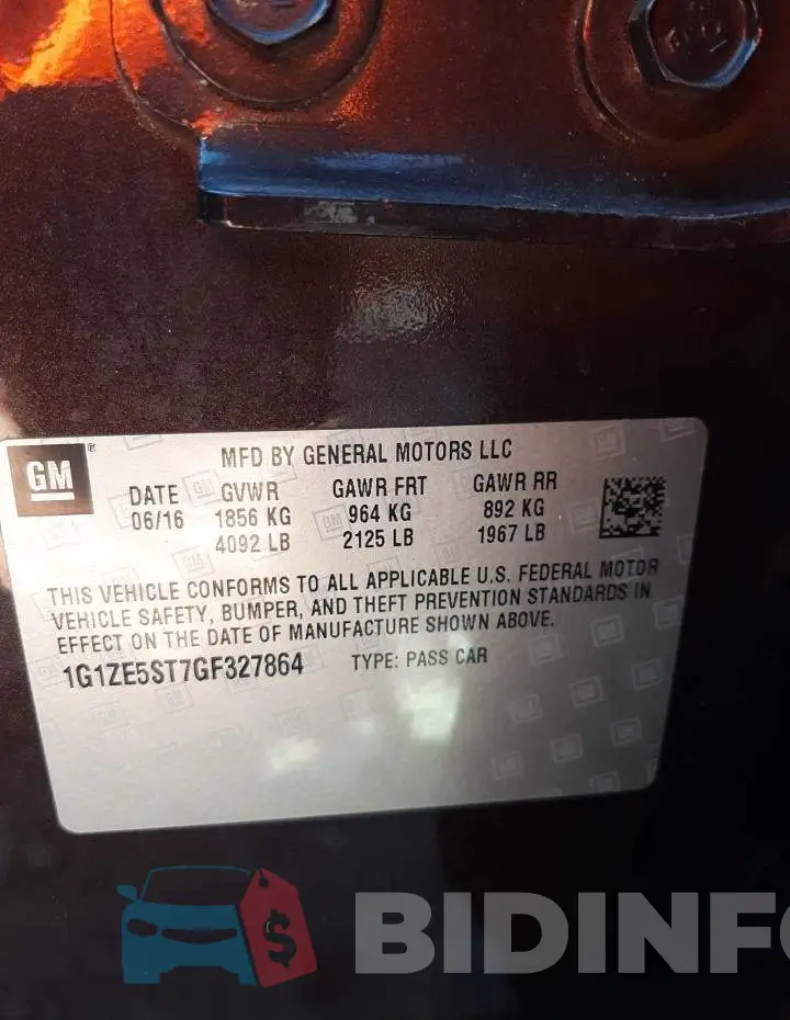 1G1ZE5ST7GF327864 Photo# 12
