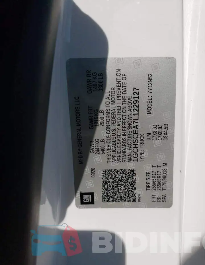 1GCHSCEA7L1229127 Photo# 12