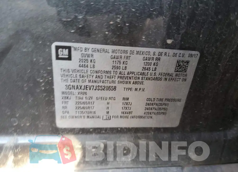 3GNAXJEV7JS520658 Photo# 13
