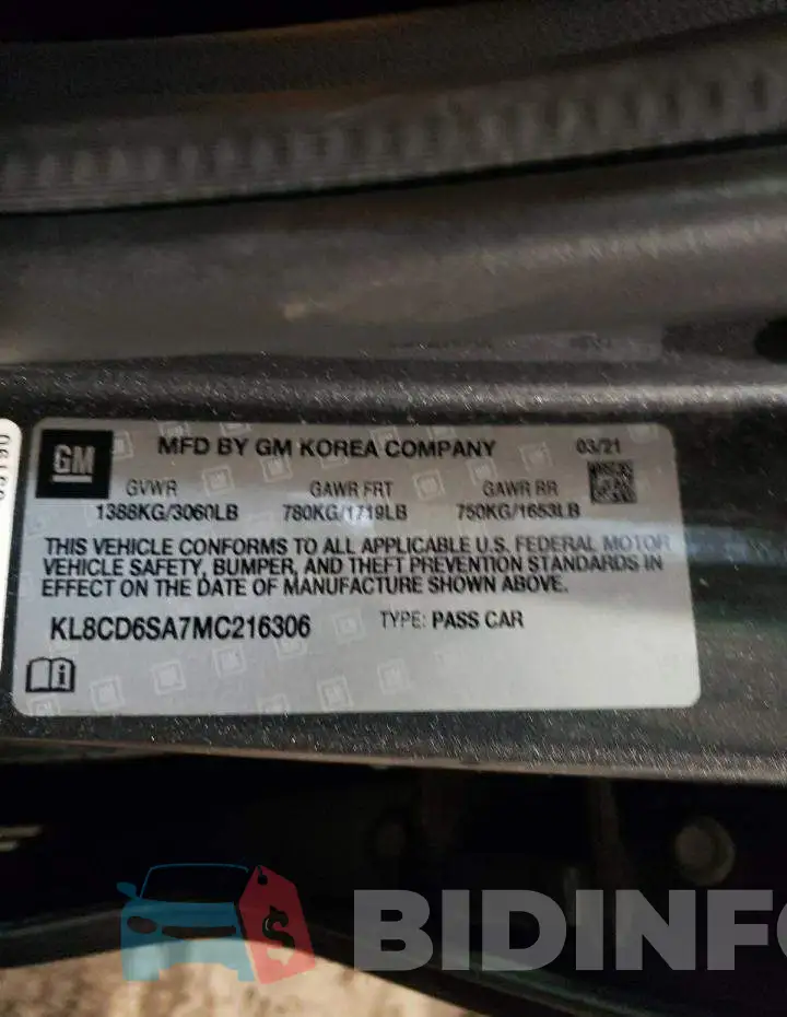 KL8CD6SA7MC216306 Photo# 13