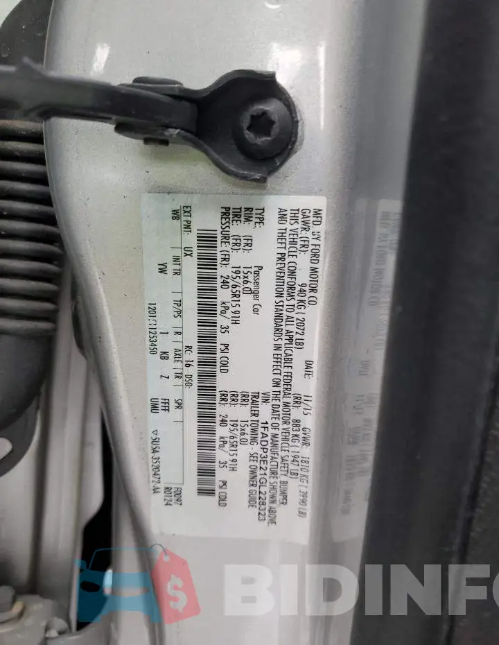 1FADP3E21GL228323 Photo# 13