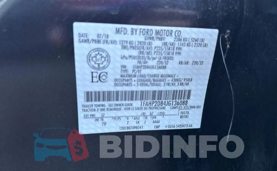 1FAHP2D84JG136088 Photo# 10