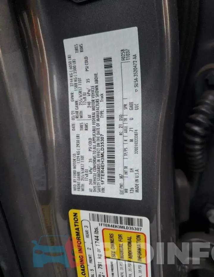 1FTER4EH3MLD35307 Photo# 12
