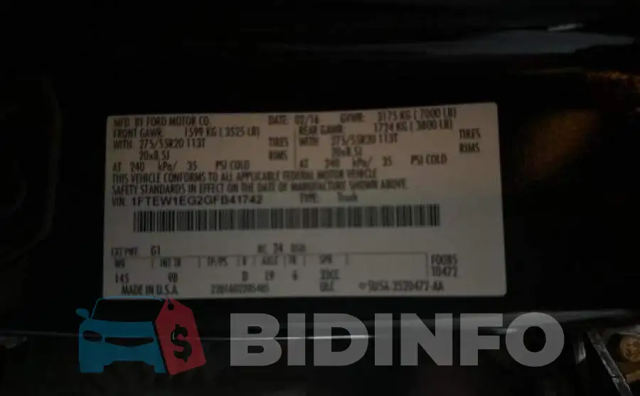 1FTEW1EG2GFB41742 Photo# 10