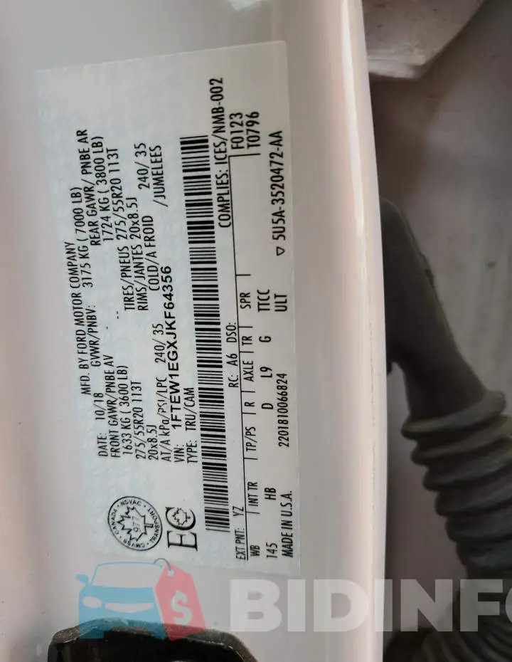 1FTEW1EGXJKF64356 Photo# 12