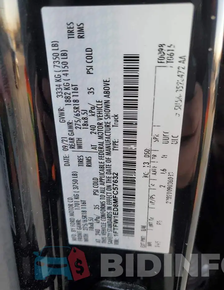 1FTFW1ED8MFC57632 Photo# 12