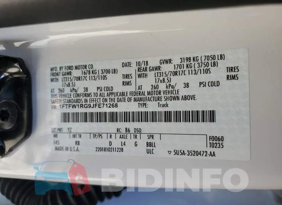 1FTFW1RG9JFE71268 Photo# 12