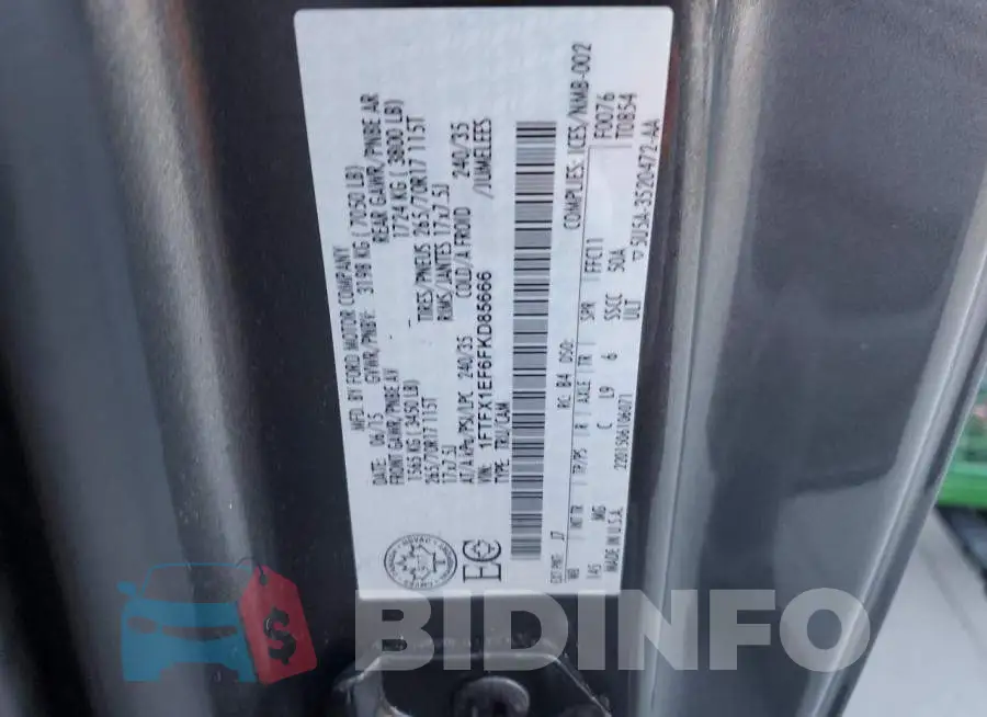 1FTFX1EF6FKD85666 Photo# 12