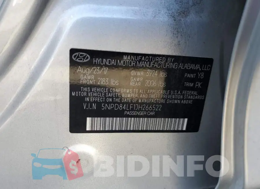 5NPD84LF1JH266522 Photo# 12