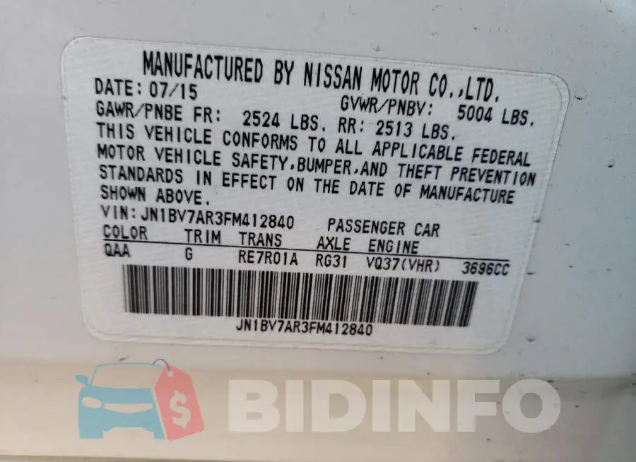 JN1BV7AR3FM412840 Photo# 12
