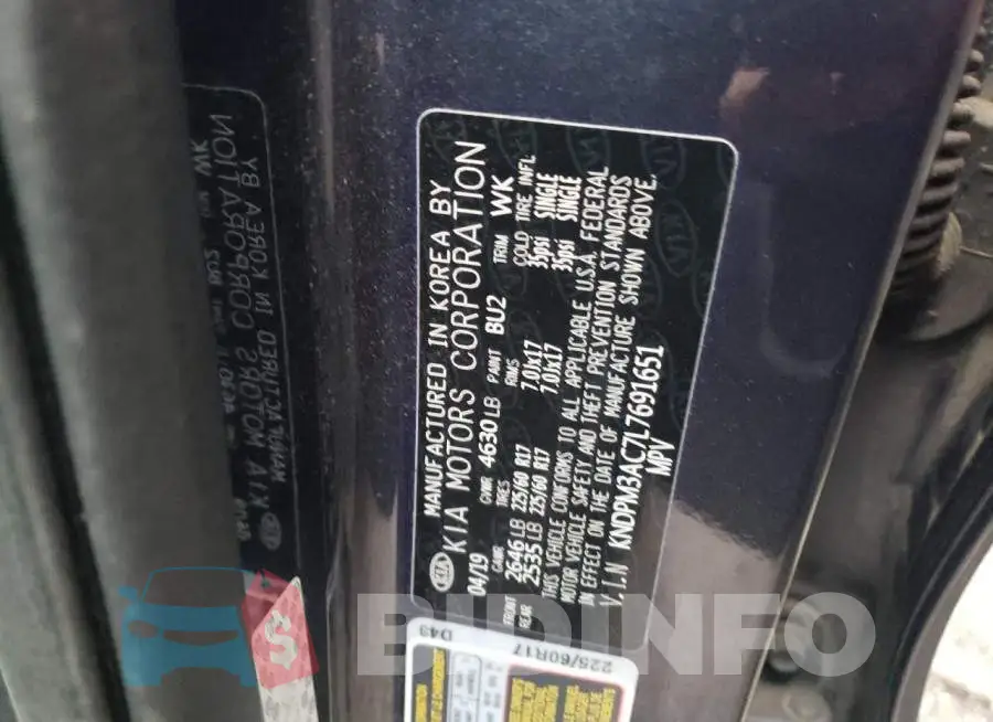 KNDPM3AC7L7691651 Photo# 12